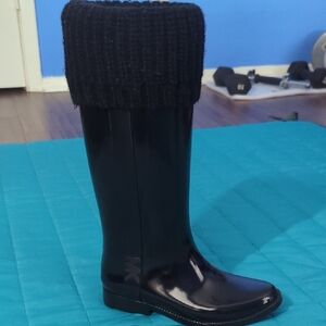 MICHAEL KORS Black Women's Rain Boots